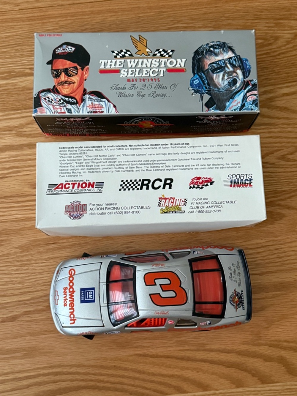1995 Dale Earnhardt #3 Chevrolet Goodwrench Limited Edition Die-Cast Car